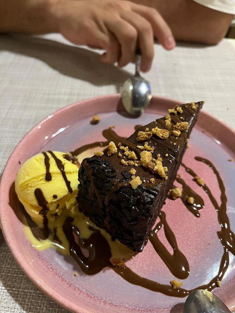 Postre de chocolate